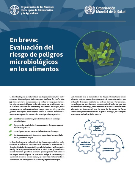 En breve: Evaluación delries go de peligros microbiológicosen los alimentos