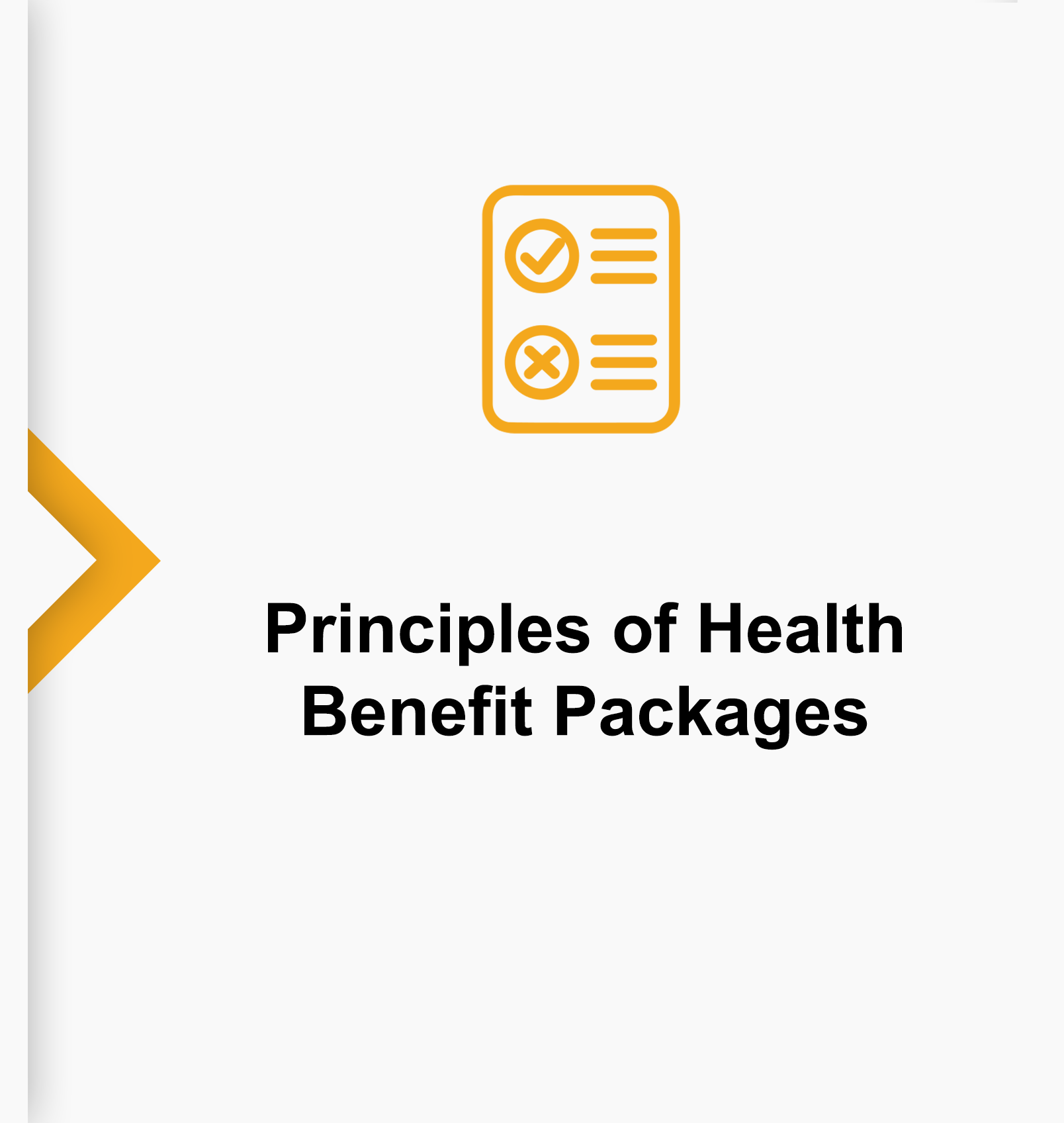 Principles of Health Benefit Packages