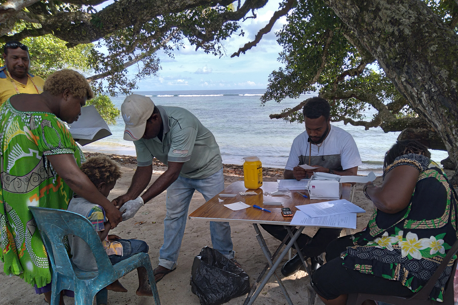 PNG-LF4 Mass Drug Administration campaign with the IDA (a combination of albendazole, DEC and ivermectin) triple therapy in the East New Britain Province, Papua New Guinea.