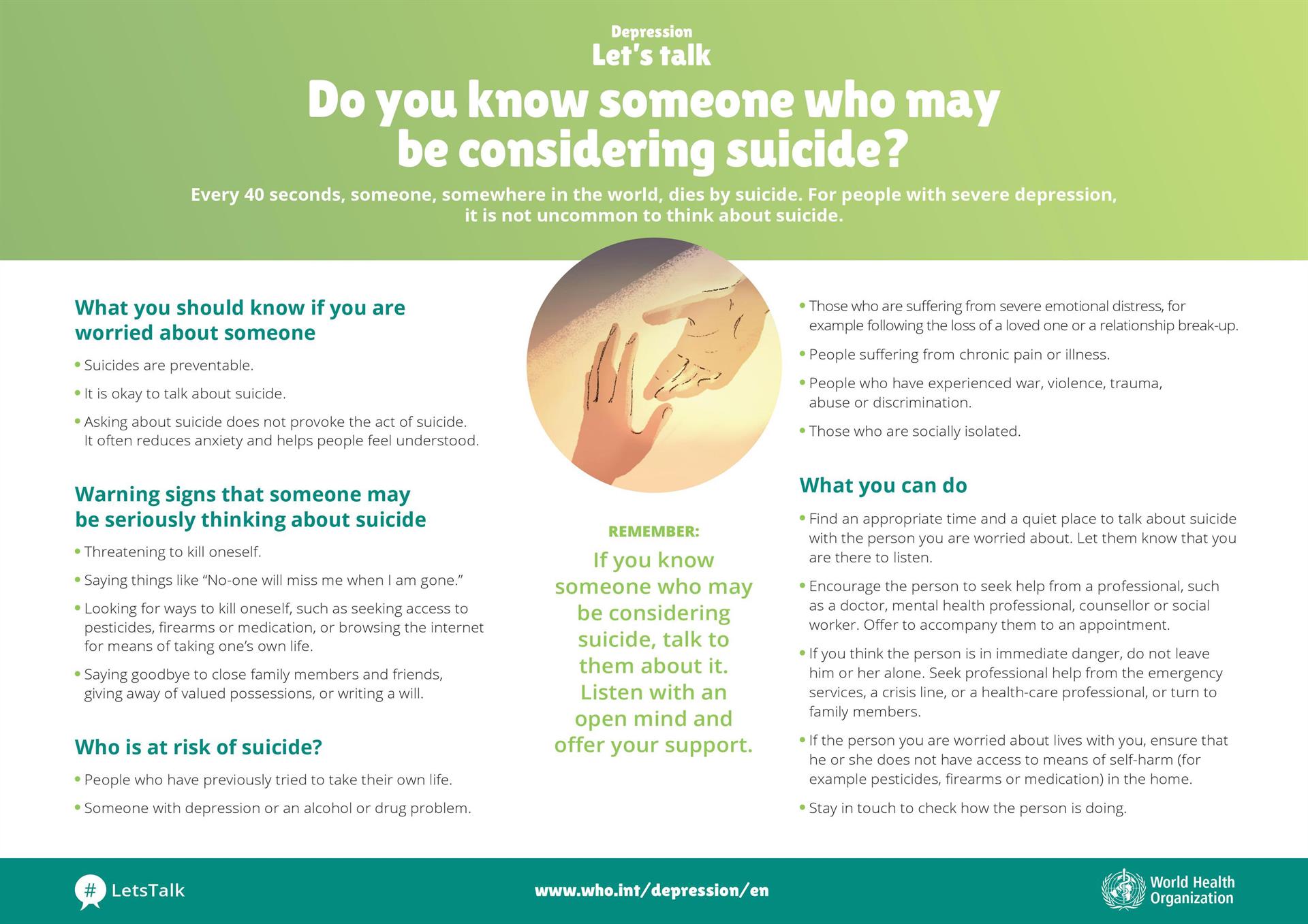 Let's Talk: Suicide Prevention