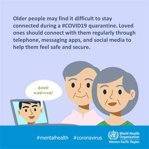 Older people Infographic of text