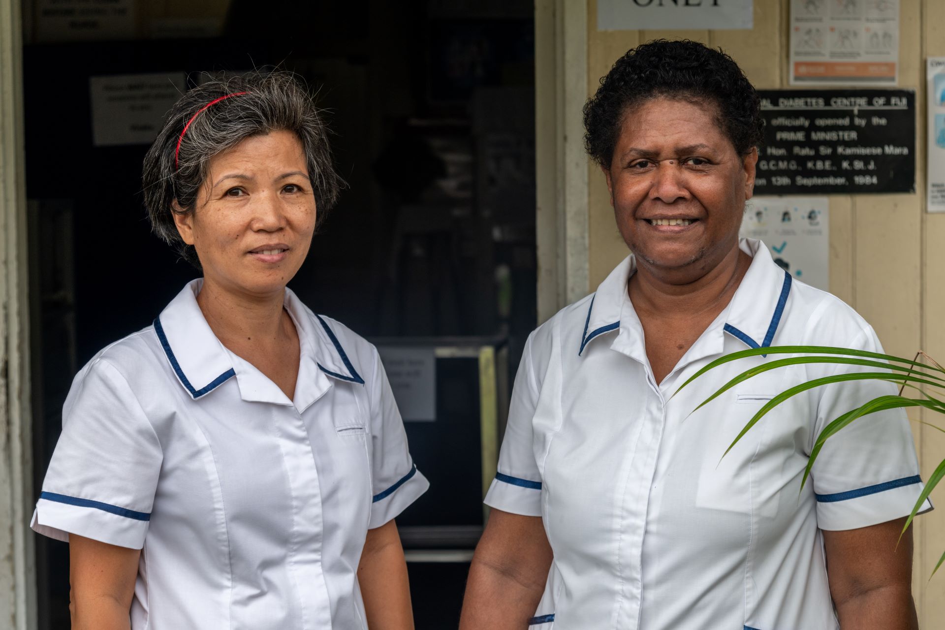 WP47636 Nurses of the National Diabetes Centre located in Suva, Fiji's capital.